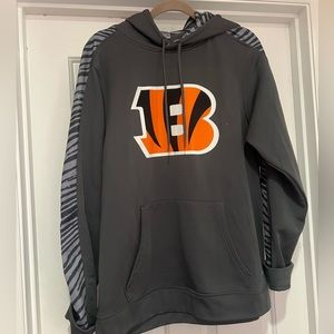 NFL Bengals Hoodie in Steel Gray Men’s Size Large